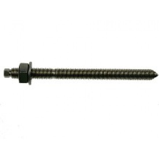 M10X130 A2 STUD NUT&WASHER